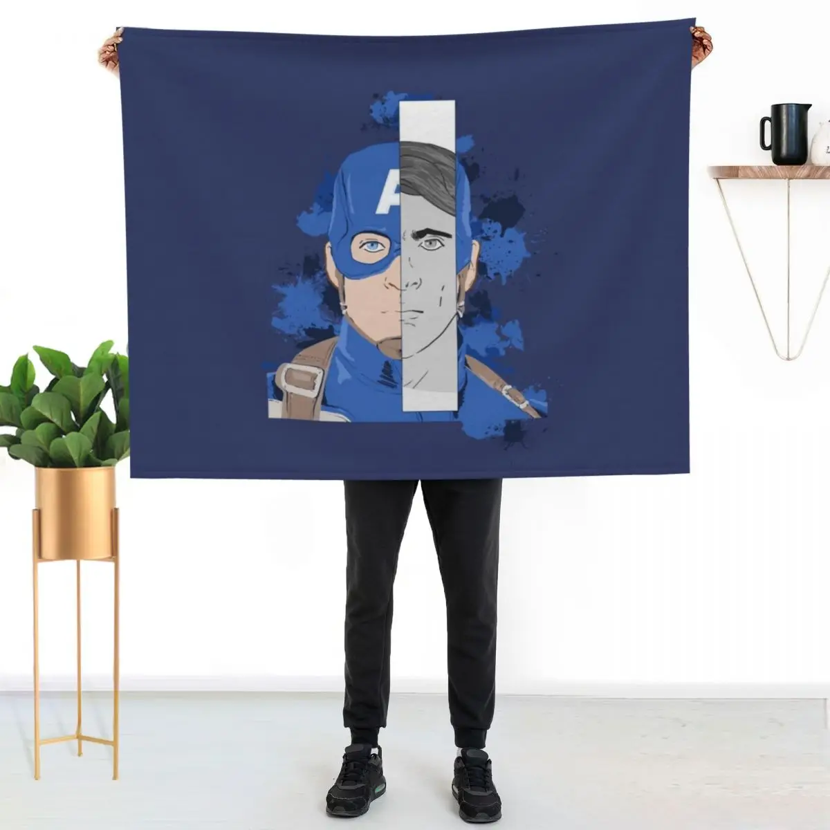 

The first Captain Throw Blanket All Season Soft Lightweight Blanket for Home