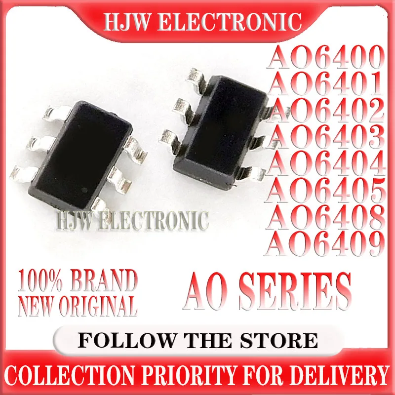 

10pcs/lot AO6400 AO6401 AO6401A AO6402 AO6402L 42RV AO6403 AO6403L AO6404 AO6404L AO6405 AO6408 AO6409 SOT23-6 2 best match