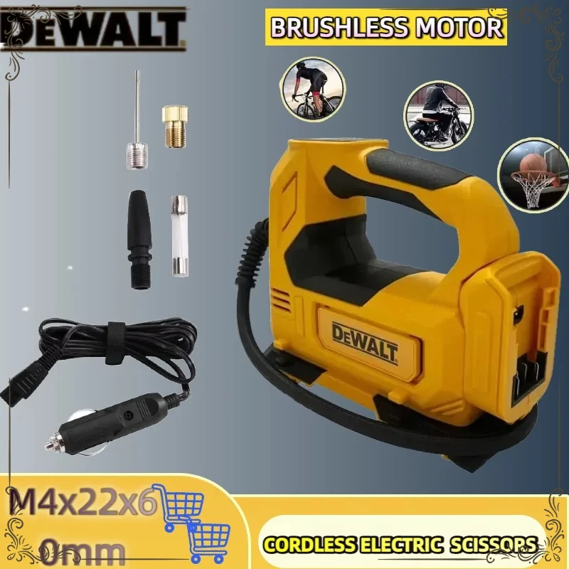

Портативный автомобильный компрессор Dewalt 20В, цифровой беспроводной электрический насос для накачки шин, аккумуляторный инструмент