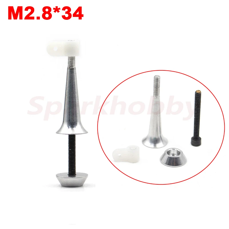 Sparkhobby Adjustable Rudder Control Horn Cone Arm Servo Rocker for Nitro Gasoline RC Airplane Fixing Wing Plane Model parts