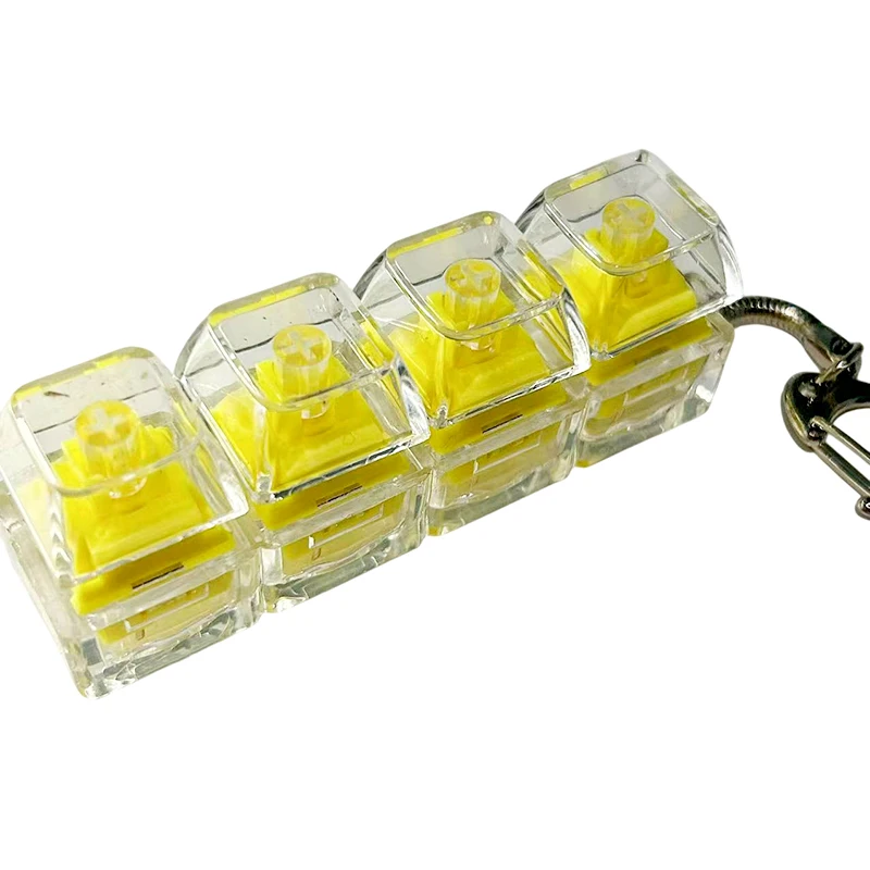 LED لوحة المفاتيح مفتاح سلسلة لعبة 4 مفاتيح الميكانيكية لوحة المفاتيح محور تستر زر Keycap إصبع لوحة المفاتيح غطاء لعبة الضغط الصحافة أداة