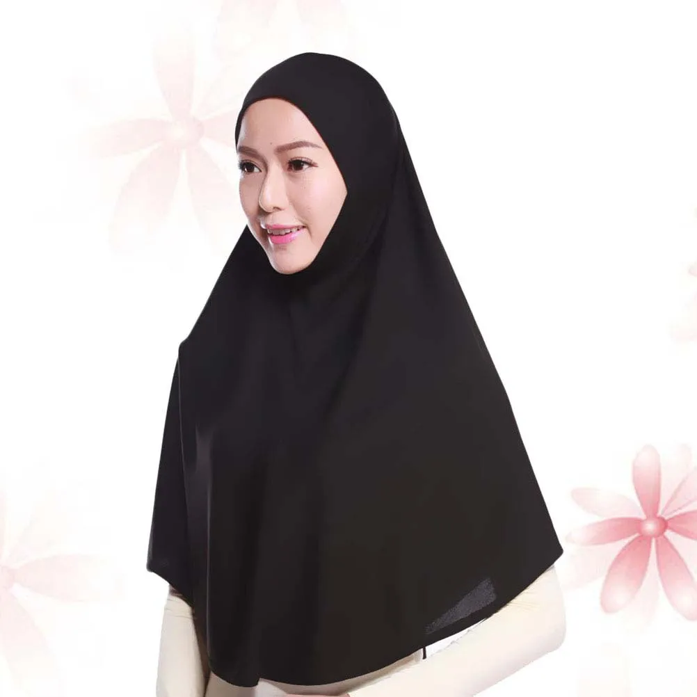 

1 Piece Muslim Headscarf 96x82cm Premium Cotton Islamic Hijab Soft Comfortable Non-Slip Wear-Resistant for Daily Formal