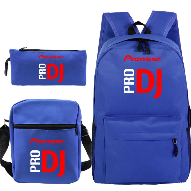 Mochilas DJ Pioneer PRO حقائب الظهر 3 قطعة/المجموعة الحقائب المدرسية مع حقائب كتف بنين بنات حقيبة مدرسية كتاب حقيبة الظهر الرجال حقيبة كمبيوتر محمول