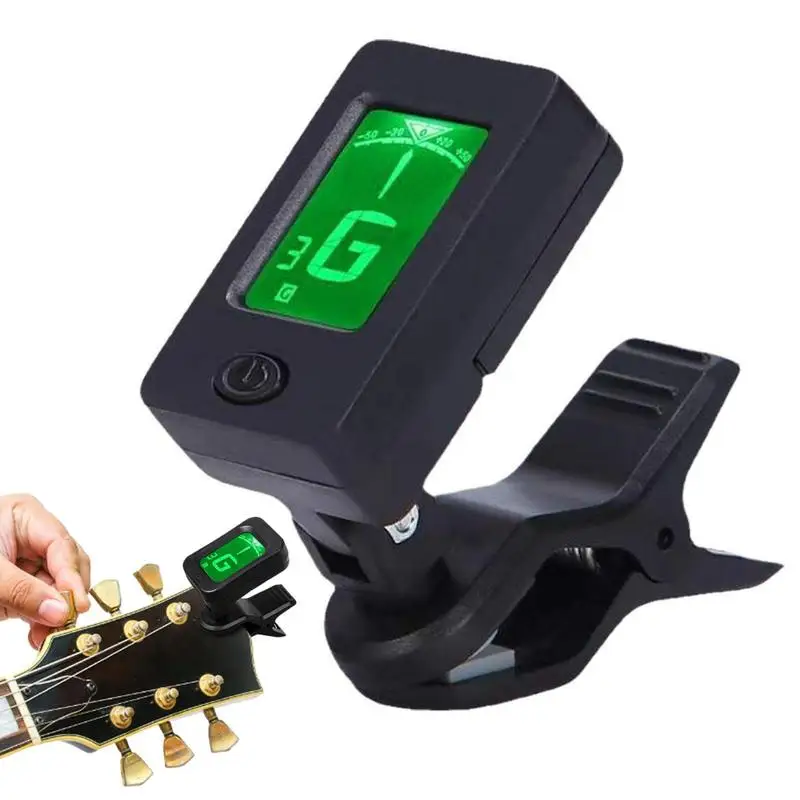 Accordeur numérique à clipser avec écran LED, accordeur DNomatic portable, réglage précis pour basse, ukulélé, violon