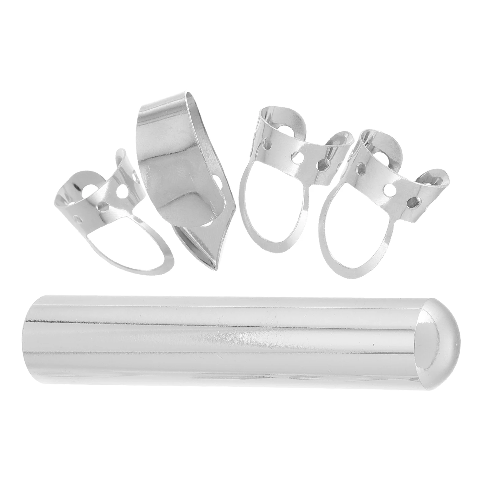 

Electric Guitar Slide Bar Finger Guards Protectors Bass Fingerpicking Thumb Picks Bottlenecks Glides