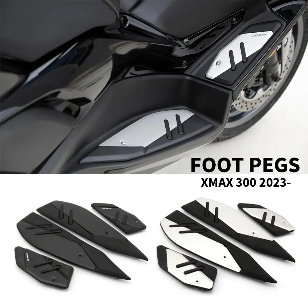 

Motorcycle Foot Panels Compatible with Yamaha X-MAX 300 2023 2024 Skid-proof Footrest Foot Pegs Pedal Plate Footpads