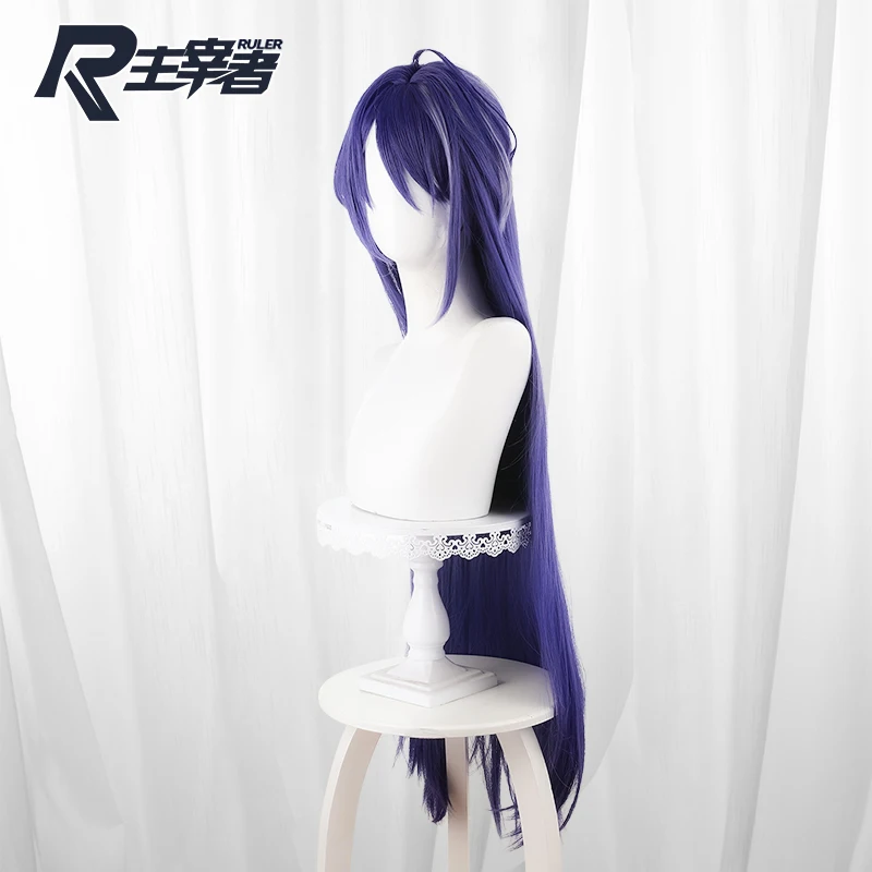 Anime Game Honkai: Star Rail Cosplay Acheron Wig Halloween Play Party Stage High Quality Long Curly Purple Highlights Hair