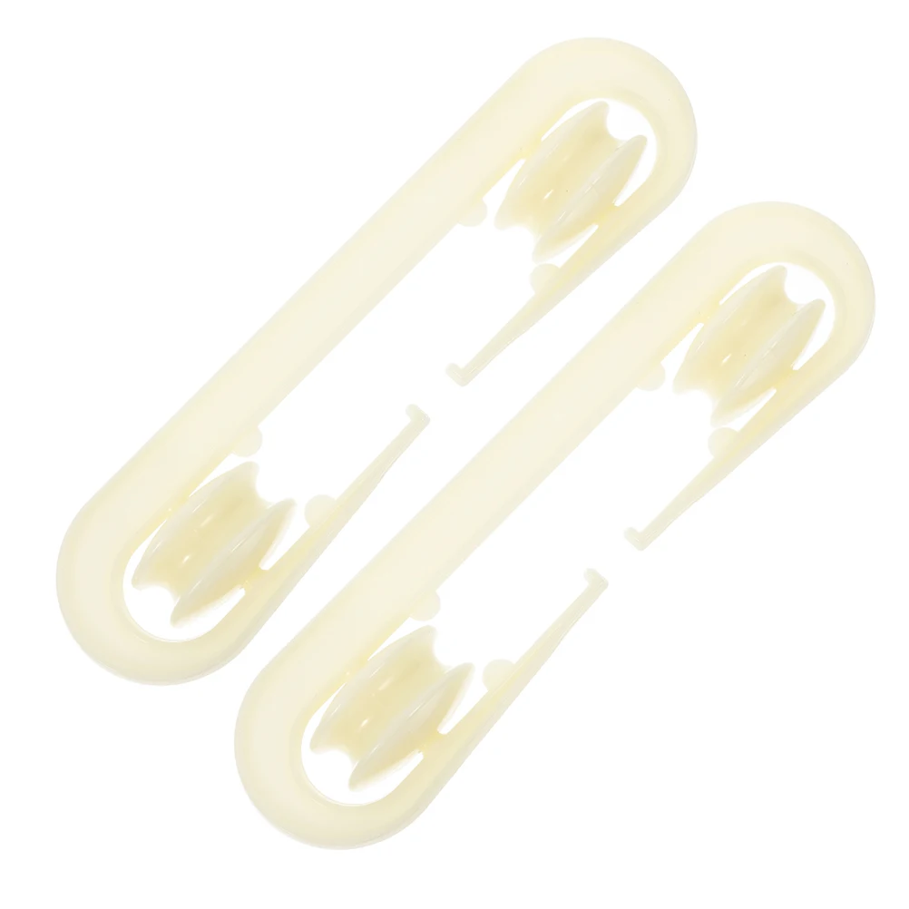 

2pcs Clothesline Separator Spreader Plastic Pulley Outdoor Laundry Line Spacer Drying Rope Clothes Washing Efficient