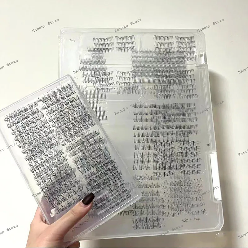 

Eyelash Storage Box, Grafted Eyelash Storage Box, Makeup Artist Sticky False Eyelashes Portable Dustproof Transparent Box