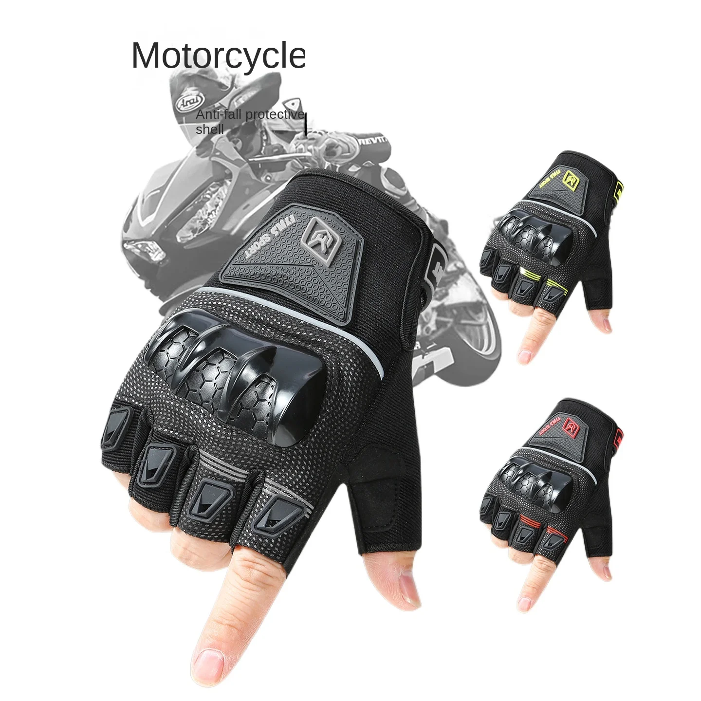 AliExpress KAVNTUVE Unisex Half Finger Cycling Gloves , Shockproof Anti-Slip MTB Road Bike Gloves, Breathable Fingerless Motorcycle Riding Gloves