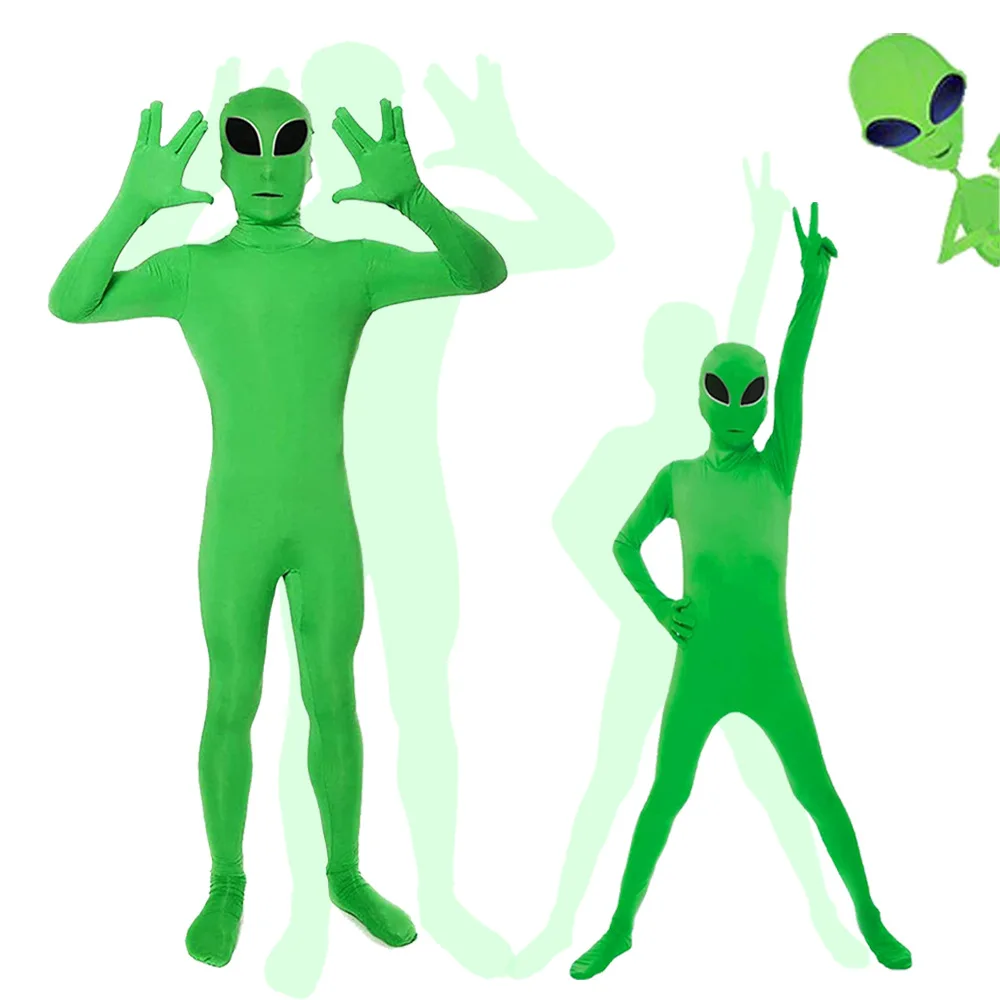 Halloween Extraterrestrial Being Bodysuit Cos Stage Performance Suit ET Alien Breathable and Comfortable