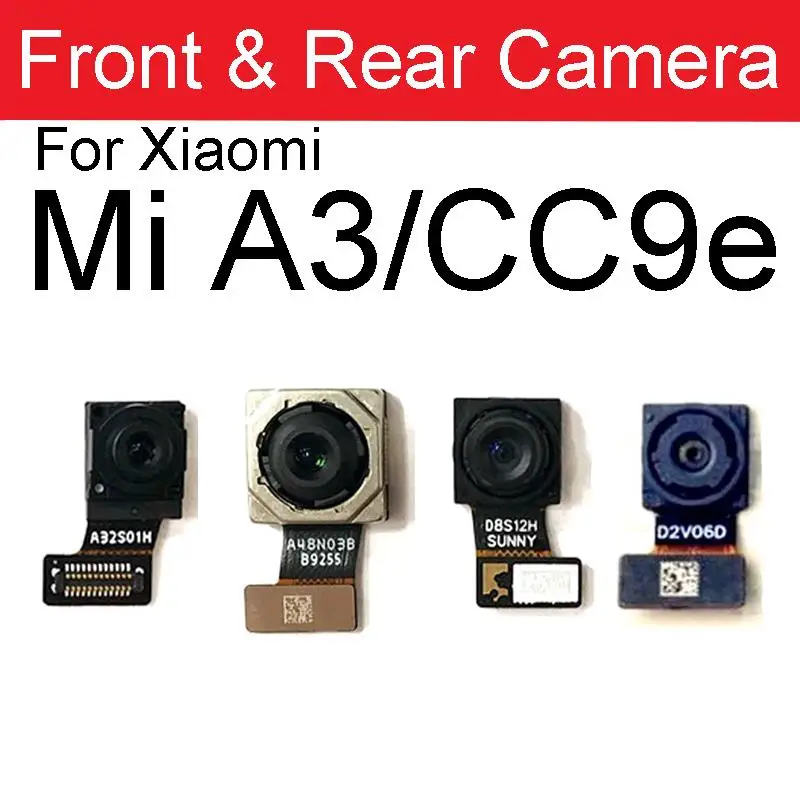 For Xiaomi Mi A1 A2 Lite A3 5X 6X Back Main Camera For Redmi6Pro CC9e Flex Cable Phone Small Front And Rear Camera Repair Parts