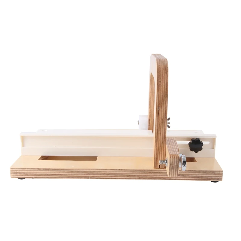 Wooden Soap Cutter, Steel Wire Manual Making Cutting Machine Board Butter Cheese Slicer Ruler Professional