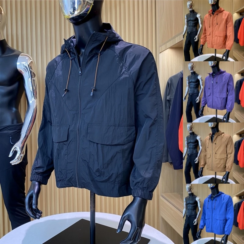 

Тяжелая цена на открытом воздухе, летняя пара, защита от ультрафиолета, легкий дышащий солнцезащитный крем, топ из ледяного шелка для мужчин