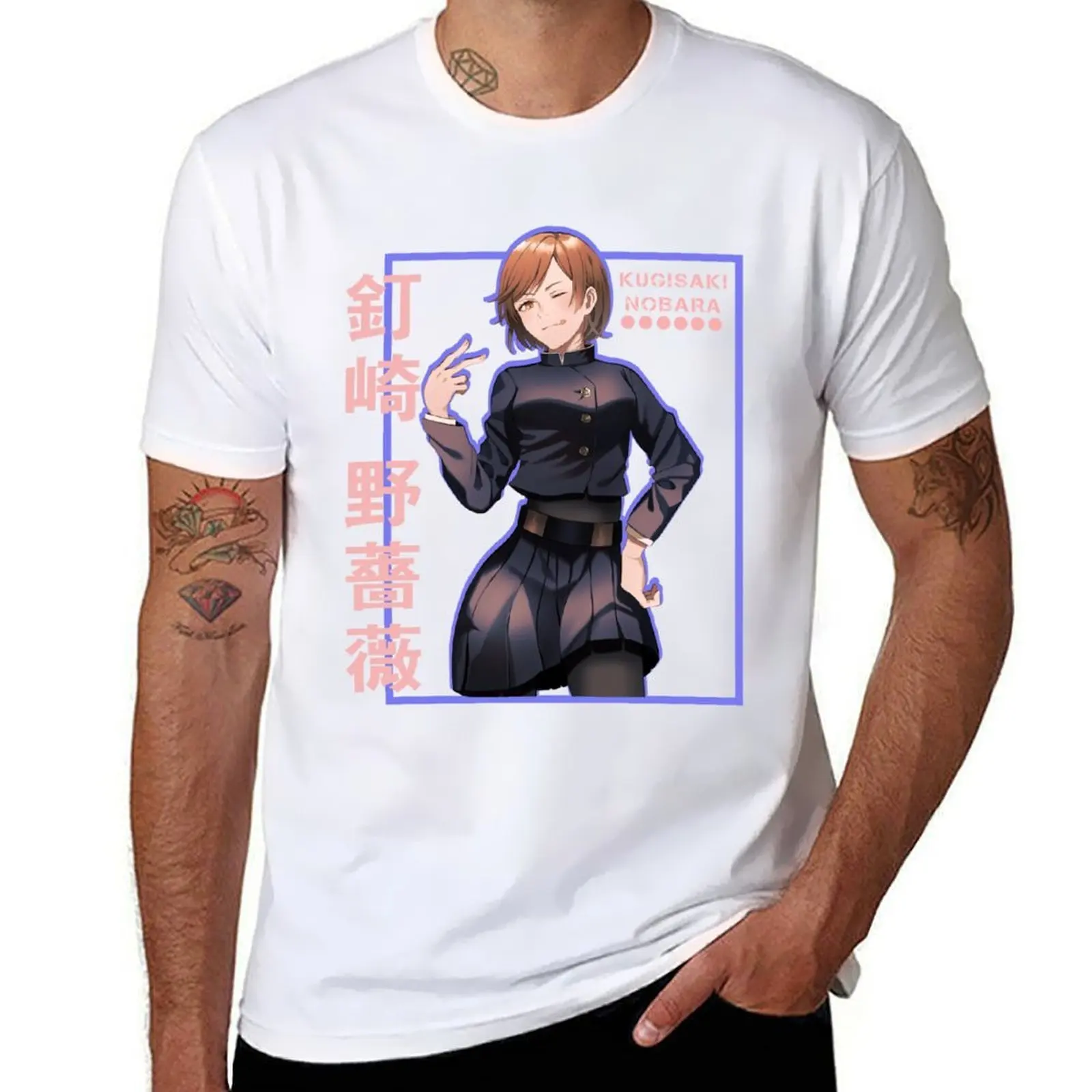 

Kugisaki Nobara T-Shirt man t shirt cotton t shirts for man pack cotton T-Shirt