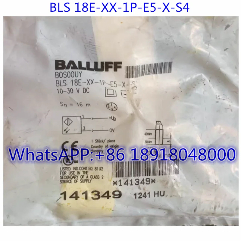 

Brand New BOS00UY photoelectric switch sensor BLS 18E-XX-1P-E5-X-S4 Fast Shipping