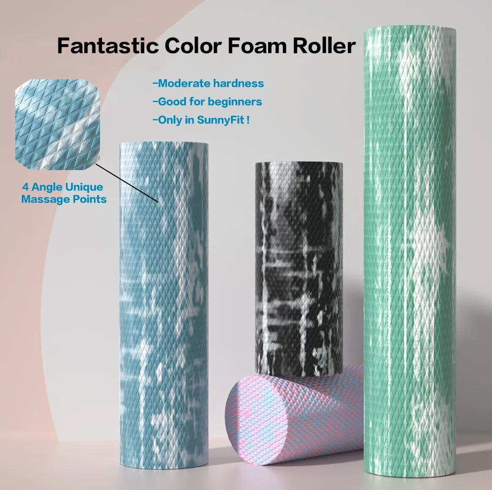 Foam Roller EVA Unique Massage Points Yoga Roller Fantastic Multiple Colors Fitness Gym Relaxing Muscle