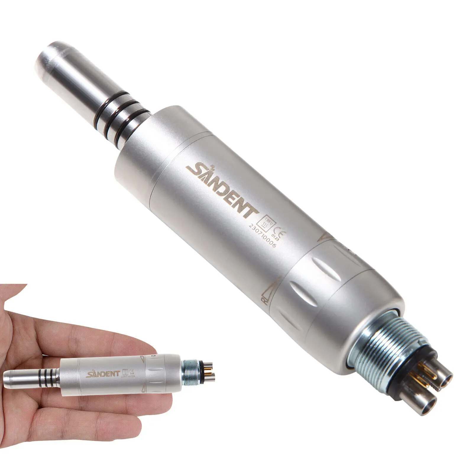 Dental Prophy Internal Water Spray Handpiece Air Motor 6Hole LED Electric Micro Motor 1:1 Fiber Optic NSK Style