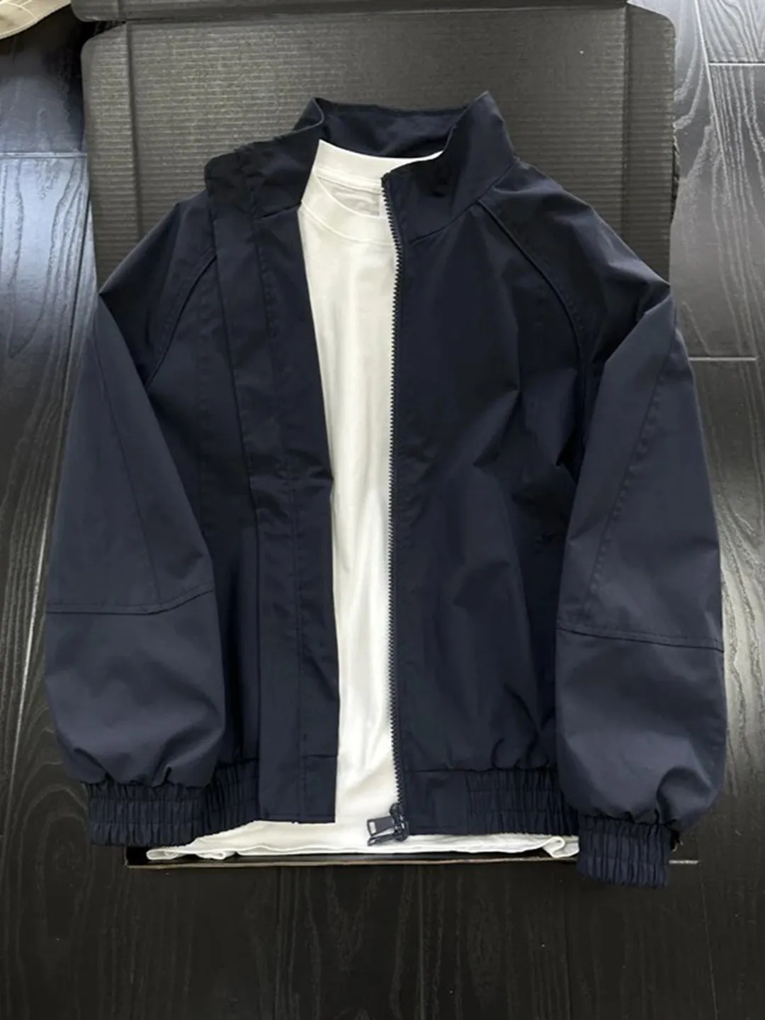 

Мужская бейсбольная куртка в американском стиле, весенняя, свободного кроя, с воротником-стойкой, цвета Royal Blue, с длинными рукавами