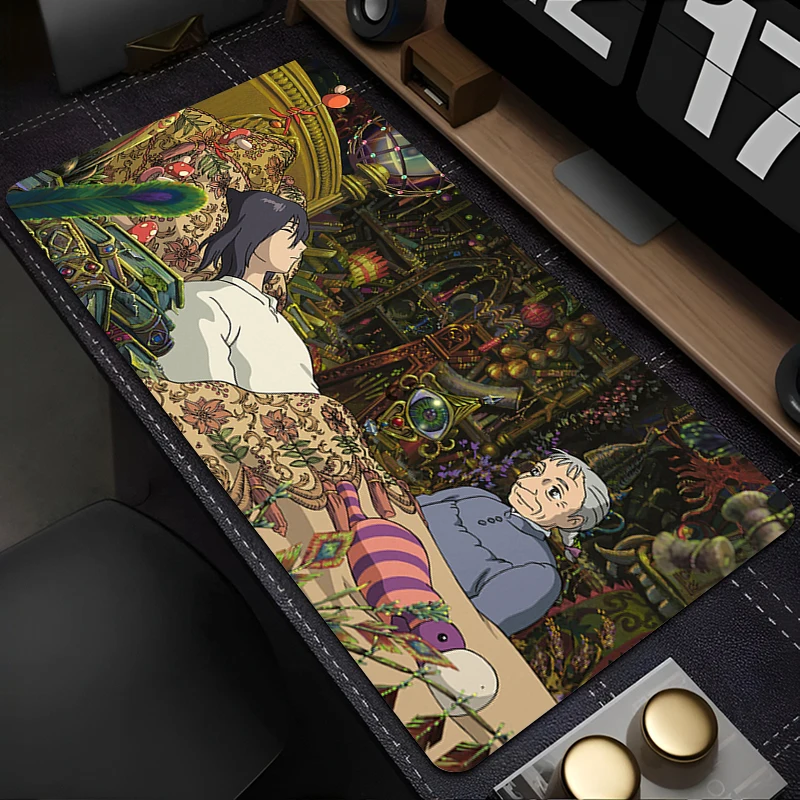 XXL Anime Mouse Pad Gamer HD Printing H-Howl's Moving C-Castles Keyboard Desk Mat Anime Laptop Office Mousepad Gaming Carpet Mat