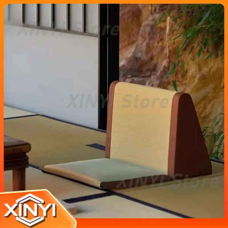 Japanese Tatami Floor Cushion Chair for Lazy Sofa Foldable Meditation Seat Pad with Backrest Bay Window Floor Chair Living