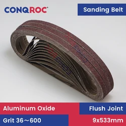 Sanding Belts 9x533mm Aluminum Oxide 30-Piece 7/20