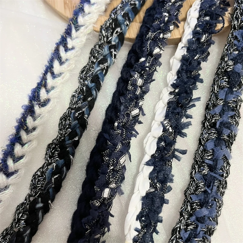 The New Tibetan Blue Series Hand Hook Coarse Tweed Clothing Accessories Pressure Edge Strip Shoes Hat Decoration DIY Ribbon Lace