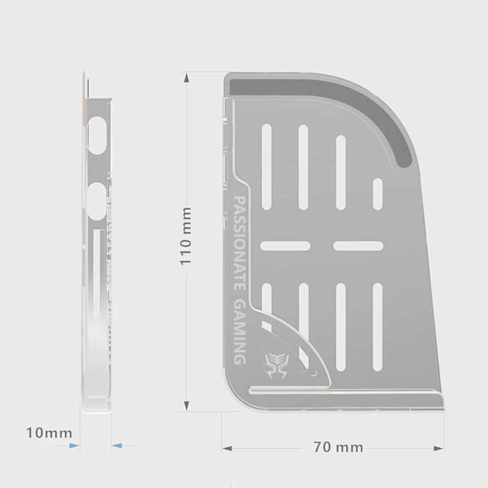 2pcs Soft Silicone Auxiliary Mobile Game Holder for iPad Tablet Grips Handle Gaming Accessories for PUBG Mobile Game Joystick view 6