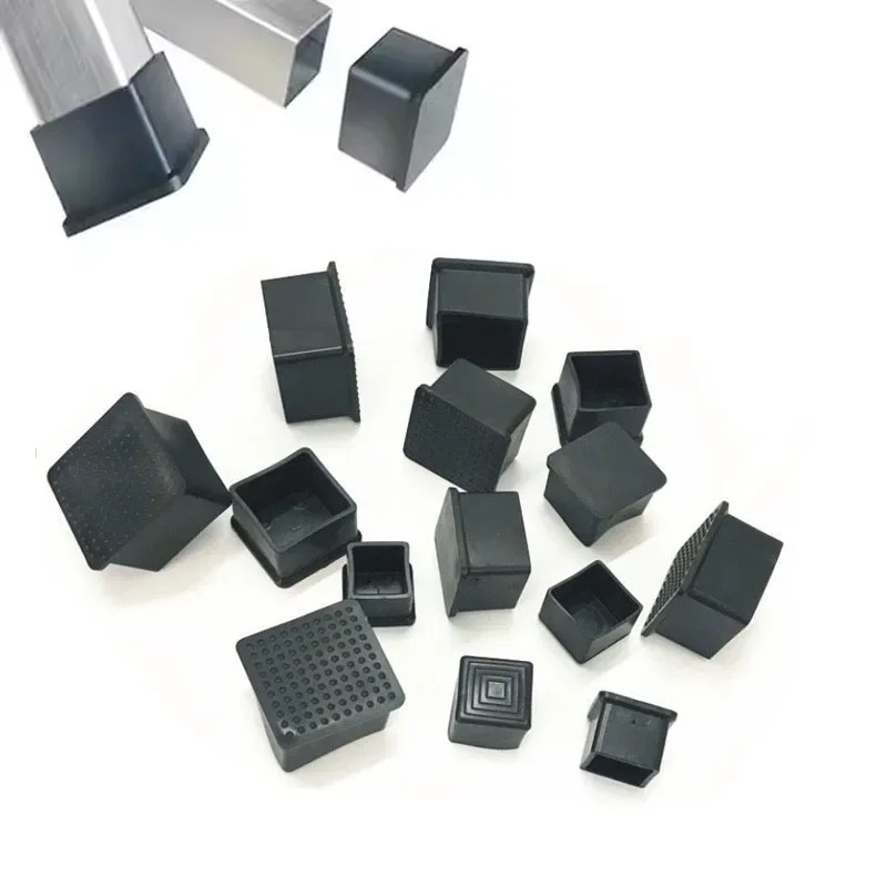 Chair Foot Cover Square Furniture Table Chair Foot Cabinet Thickened Cushion Stool Leg Cover Stainless Steel Square Tube Jacket