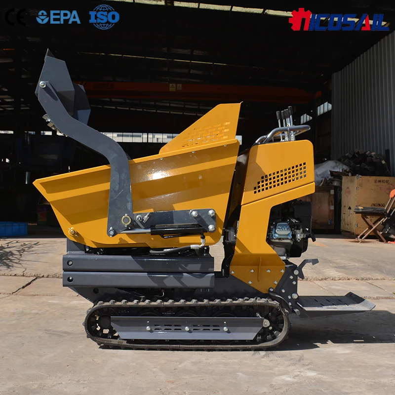 

Самосвал-гусеничник для склада, 500 кг, с индивидуальным логотипом, гидравлическая подъемная платформа 1200 мм, мини-транспортер