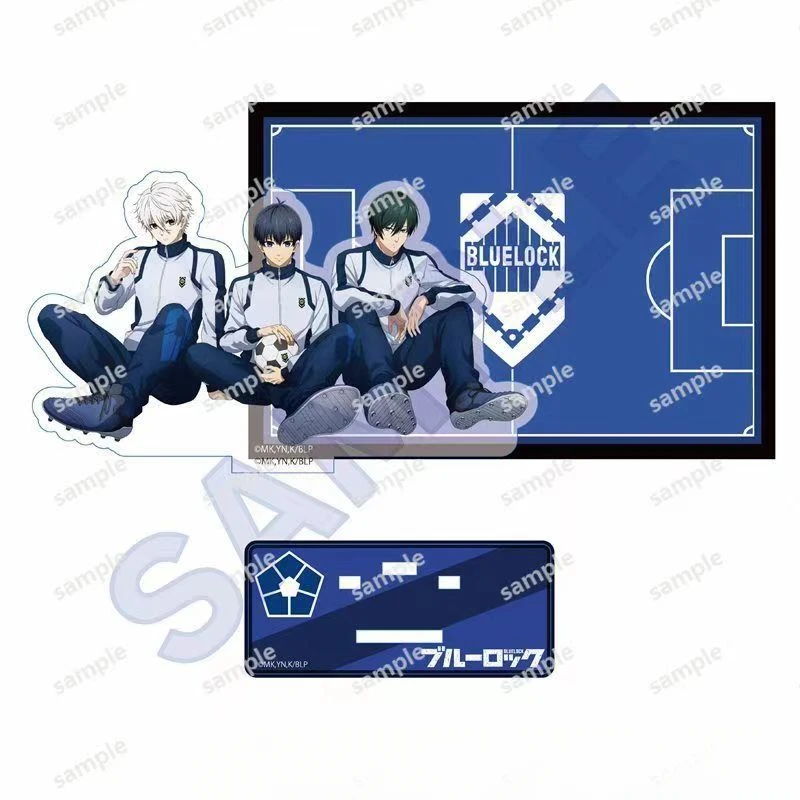 

Anime BLUE LOCK Isagi Yoichi Nagi Seishiro Rin Itoshi Cosplay Acrylic Double Stand Standing Sign Xmas Gift Football Field Game