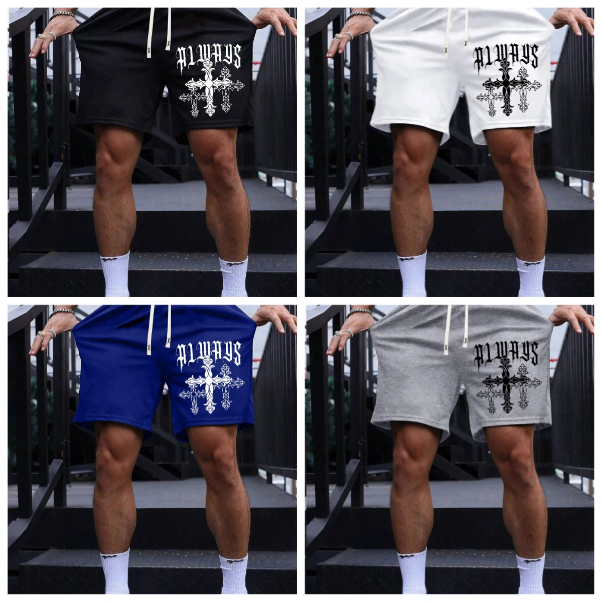 

2025 хит продаж, новая американская готическая уличная одежда, персонализированный узор с 3D принтом, свободные повседневные мужские и женские шорты Y2k