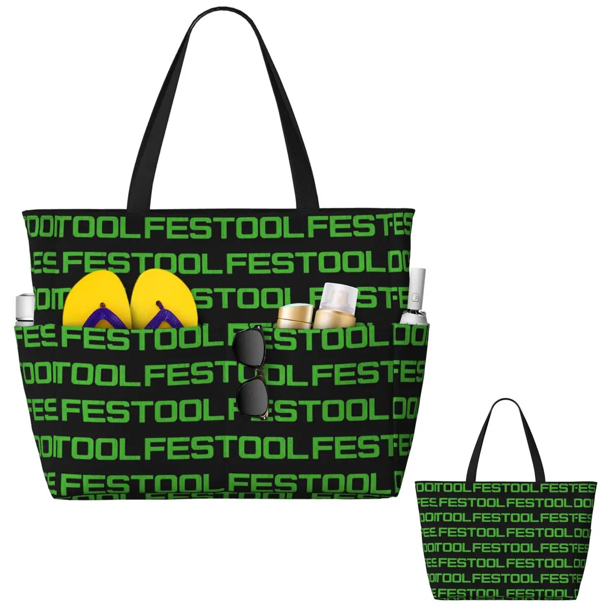 

Festool Powertool Beach Tote Bag Sport Gym Yoga Duffle Large Tote Bag Women Travel Bag Fitness bag