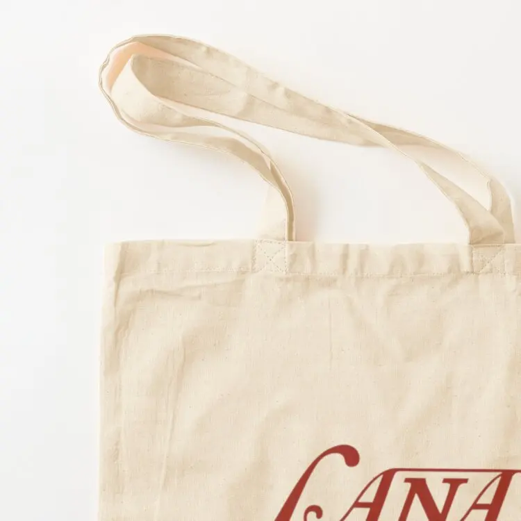 الملصق - تي شيرت - حقيبة حمل حمراء حقيبة تسوق قماشية حقيبة تسوق قابلة لإعادة الاستخدام أكياس قماش قابلة لإعادة الاستخدام