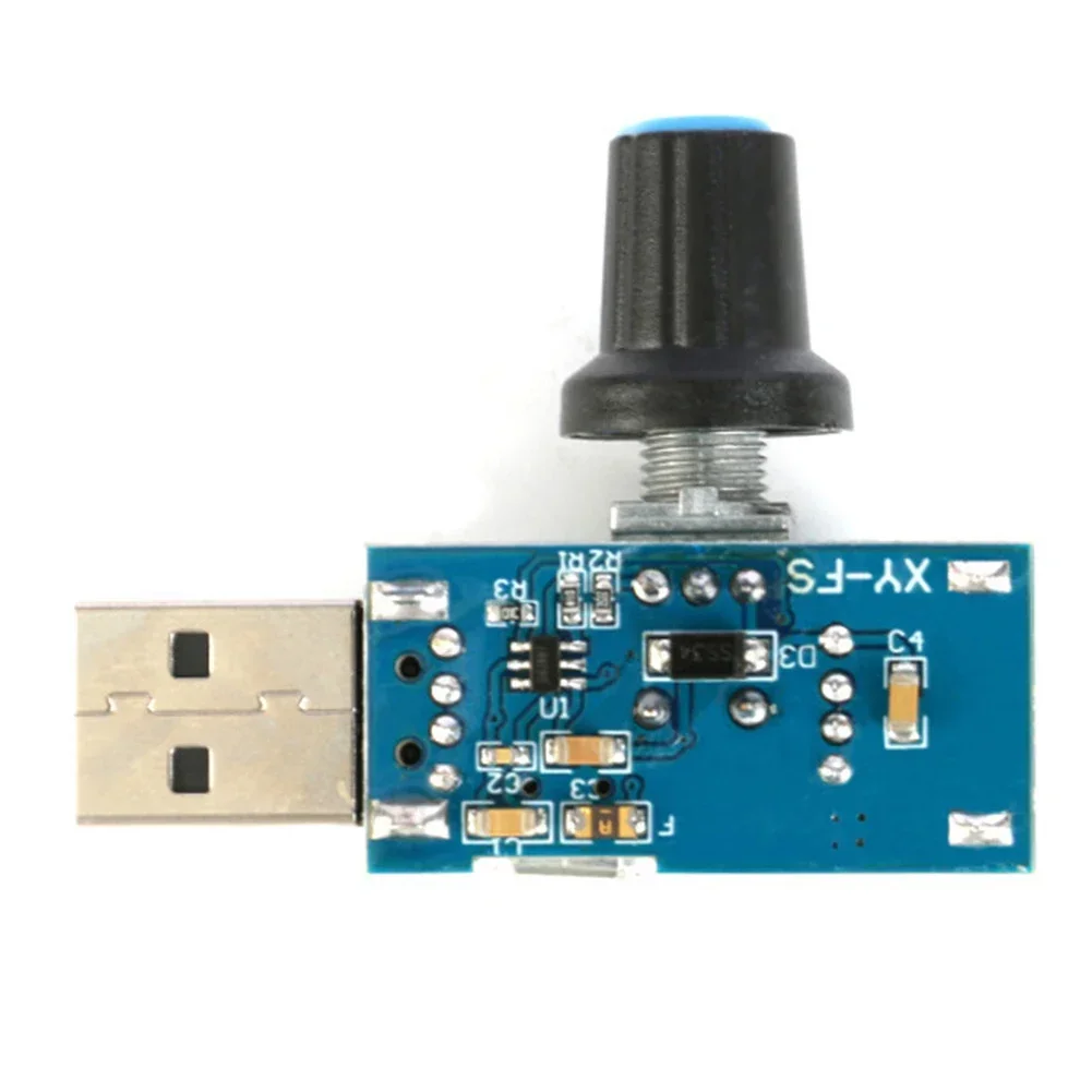 1pcs USB Fan Speed Controller 5W USB Fan Speed Regulator Wind Speed Regulator With Switch Speed Control Module Power Tool Parts