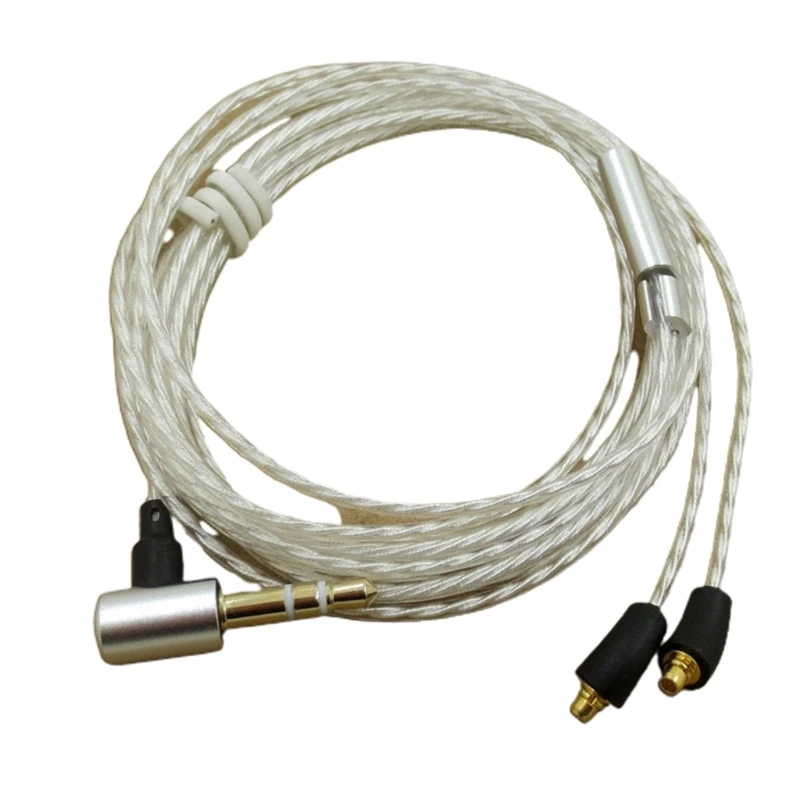 كابل MMCX مطلي بالفضة لسماعات SE535/215 يعمل على ترقية تجربة الاستماع الخاصة بك كابل النوى النحاسي الخالي من الأكسجين K1KF