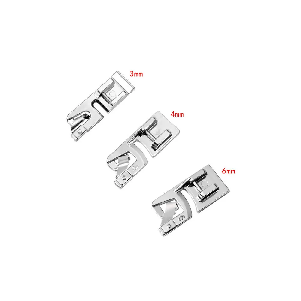 

Rolled Machine Lock Sewing Machine Foot Feet Hemming Sewing Presser Feet Rolled Presser Foot 4/8\