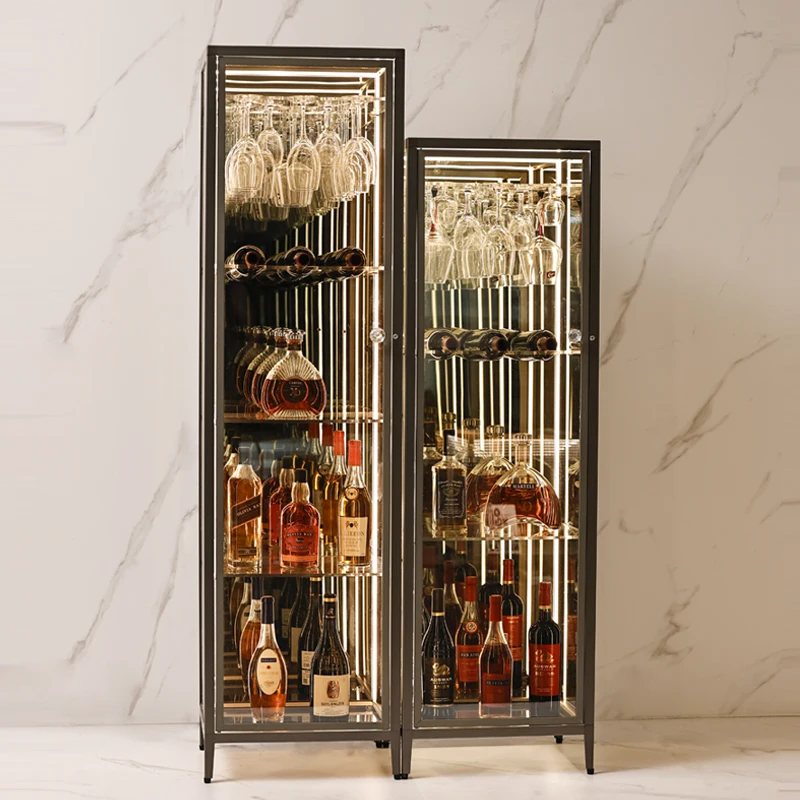تخزين خزانة عرض فاخرة منظم المشروبات الزجاجية خزائن غرفة المعيشة خزانة جانبية الشمال Szafki Do Salonu أثاث المنزل