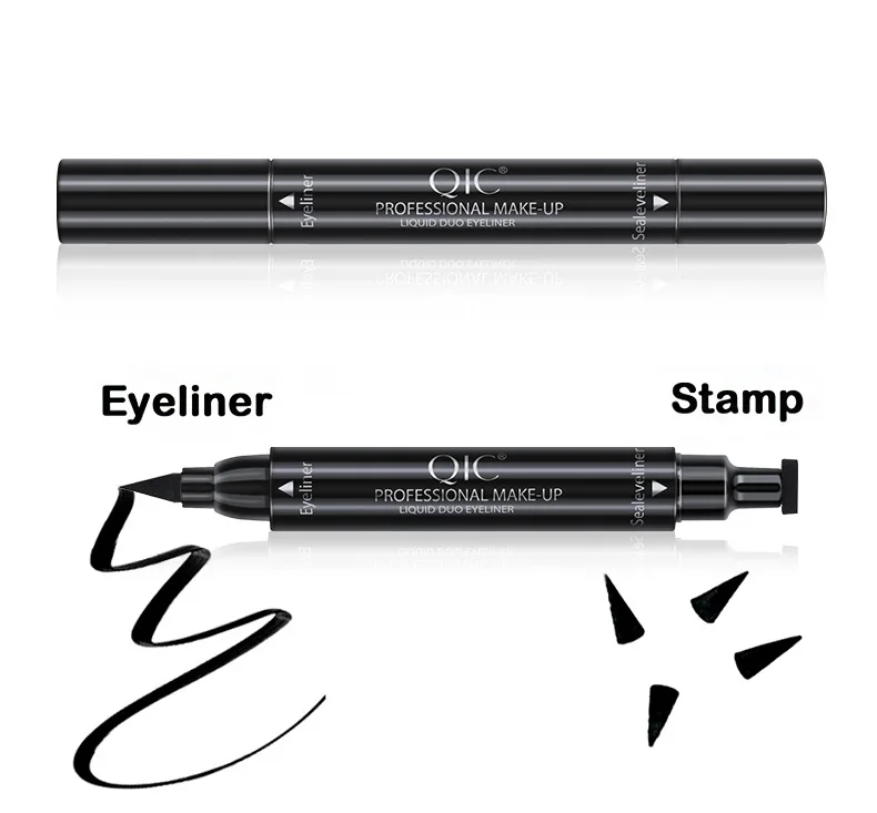 Zwarte Waterdichte Stempel Eyeliner Langdurige Gemakkelijk Te Dragen Vloeibare Eyeliner Matte Sneldrogende Eyeliner Pen Make-Up Cosmetica