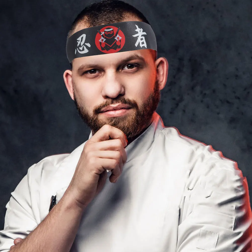 

6pcs Japanese Hairband Chef Bandana Karate Strap Sweatbands Fitness Shaping Japanese Headband Accessories