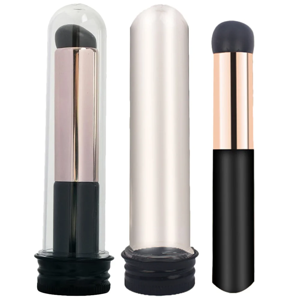2 Pincéis de Lábios para Batom, Aplicador de Silicone, Mistura Suave, Estojo Incluído, Multifuncional para Gloss Labial