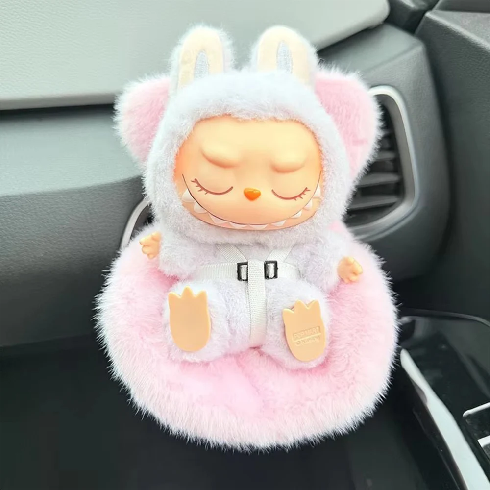 

Plush Safety Seat for Labubu Doll Plush Safety Seat Car Air Aromatherapy Decoration Car Accessories Gift