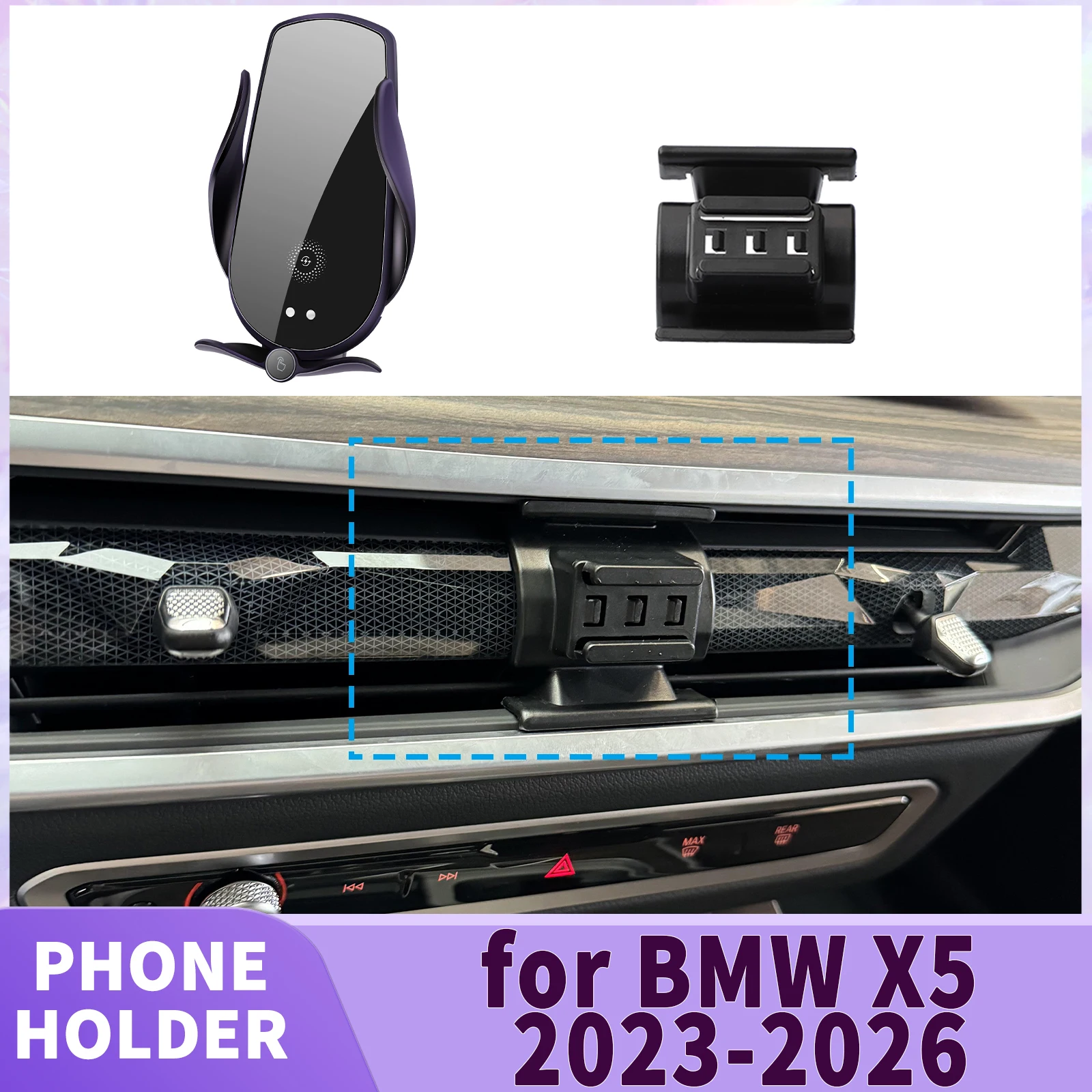 

fit for BMW X5 2023 2024 2025 2026 Screen Base Phone Holder Mount ​​ Secure Clip Car​​ accessoires