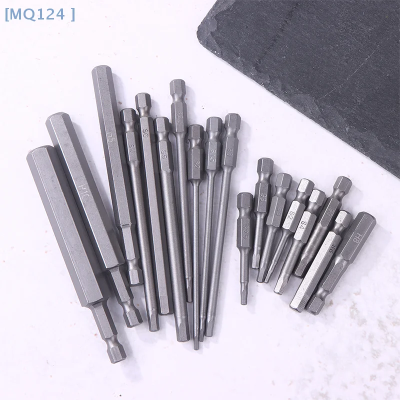 Screwdriver Set 8Pcs 1/4" Hex Shank Head Allen Wrench Screwdriver Socket Bit Metric Magnetic Screwdriver Bits Set Tools