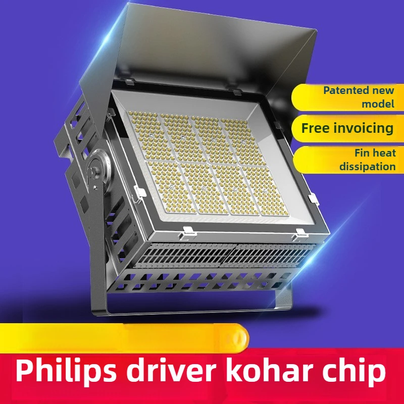 Luz LED 1000W reflector cuadrado impermeable al aire libre 600W campo de fútbol de gimnasia 400W luz de proyección