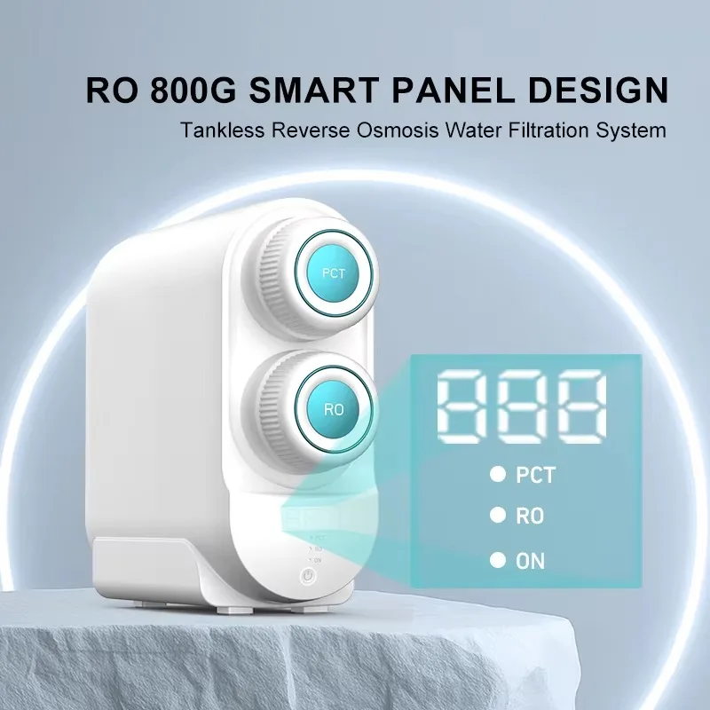Electric Household 800GPD Under Sink with Filter Element Plastic Tankless Reverse Osmosis System Water Purifier