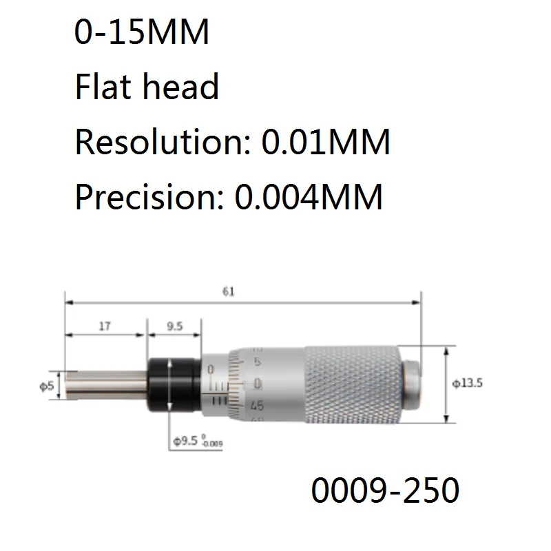 0--13MM-15MM 0.01 microscope splitter micrometer head industrial grade measuring tool