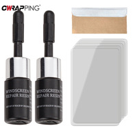 Car Windshield Glass Repair Kit Cracked Scratch Restoration Curing Glue Tool with Blade for Window Screen Phone Car Accessories