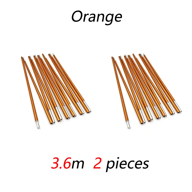 Zeltgestell-Ersatzteile: 8mm Aluminium-Zeltstange 3,6m 4m 4,4m – Reparaturzubehör für Outdoor-Camping-Fiberglas-Zeltstangen