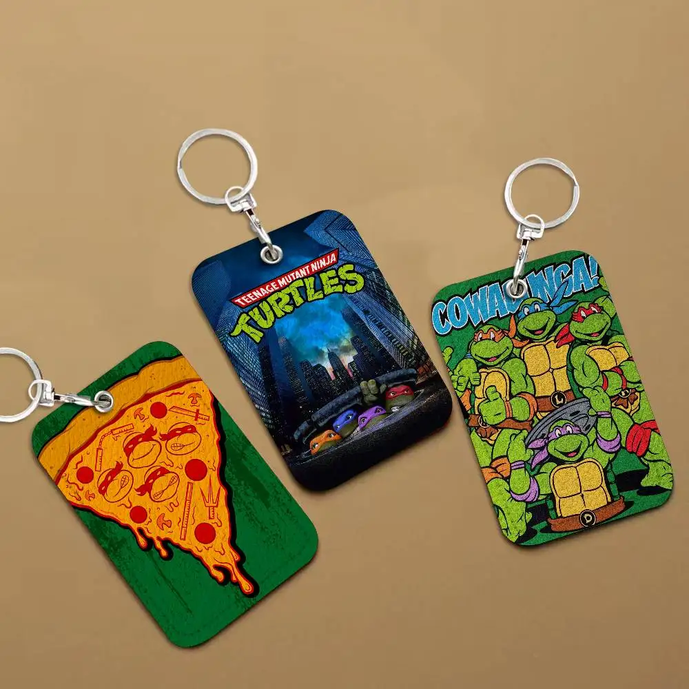 

Универсальный кожаный держатель для карт M-Mutant And Ninja T-Turtles, компактный кошелек-брелок для всех небольших карт